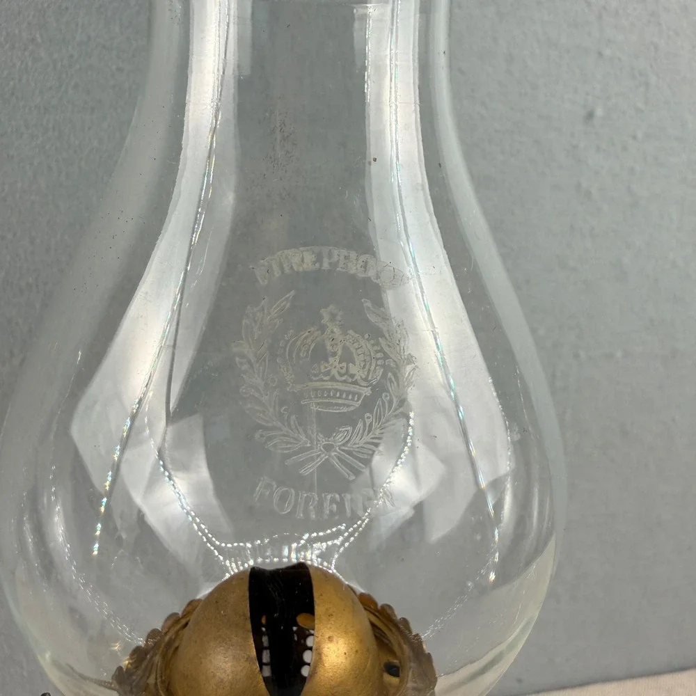 Vintage DHR Den Haan Rotterdam Brass Gimbaled Nautical Oil Lamp Made in Holland
